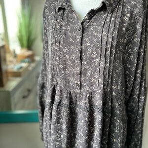 Lucky Brand Gray Top XL
